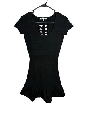 Sandro Knit Back Braided Dress Size US 4